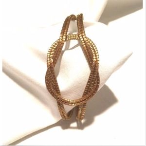 "Golden Grass" Art da Terra Knot Bracelet